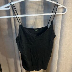 Wild Fable Black Fitted Crop Camisole